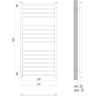 Полотенцесушитель водяной LEMARK URSUS LM72116BL П16 500x1100 черный