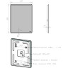 Зеркало LEMARK ELEMENT 60х80 см с подсветкой, с подогревом LM60Z-E